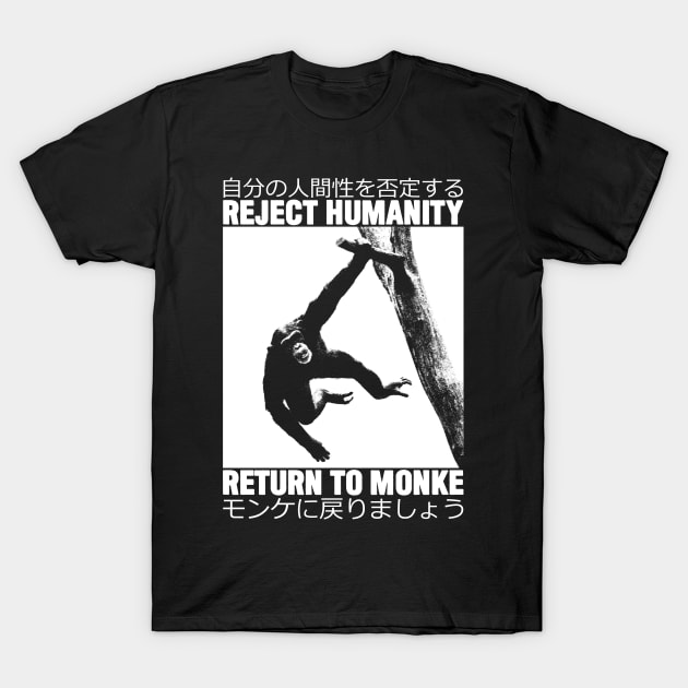 Return to Monke Japanese T-Shirt by giovanniiiii